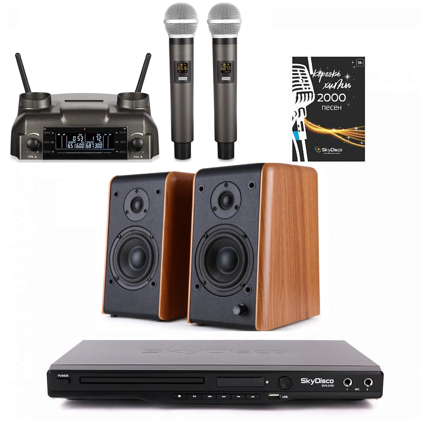 

Караоке-система SkyDisco Karaoke Home Set 3+B77BT, Karaoke Home Set 3+B77BT