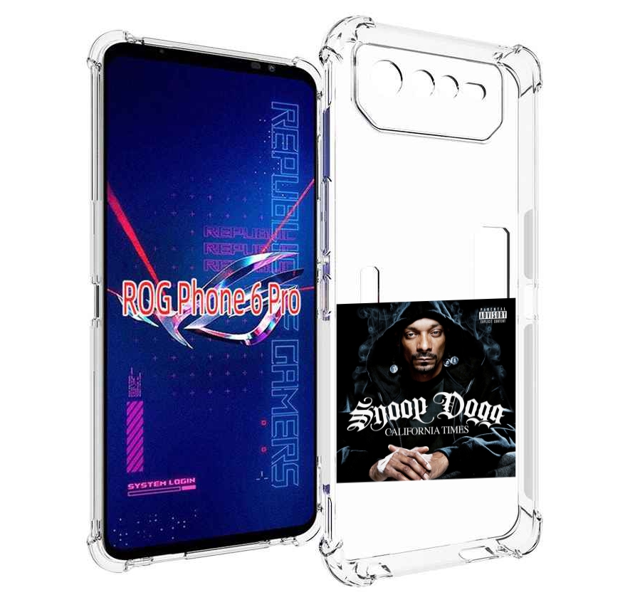 

Чехол MyPads Snoop Dogg CALIFORNIA TIMES для Asus ROG Phone 6 Pro, Прозрачный, Tocco