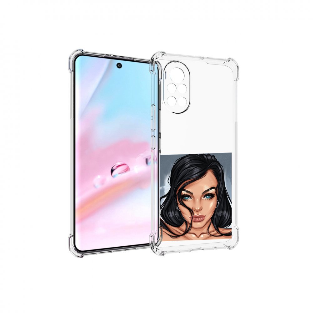 

Чехол MyPads голубые-глаза-у-брюнетки женский для Huawei Nova 8 (ANG-LX1), Прозрачный, Tocco