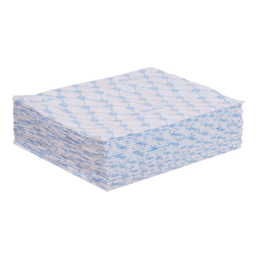 White Line Салфетки одноразовые для косметических процедур, 20 х 30 см, голубой, 100 шт. одноразовые салфетки basic monoart towel up голубой 500 шт