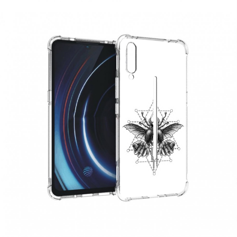 

Чехол MyPads Tocco для Vivo iQOO скарабей (PT226955.389.601), Прозрачный, Tocco