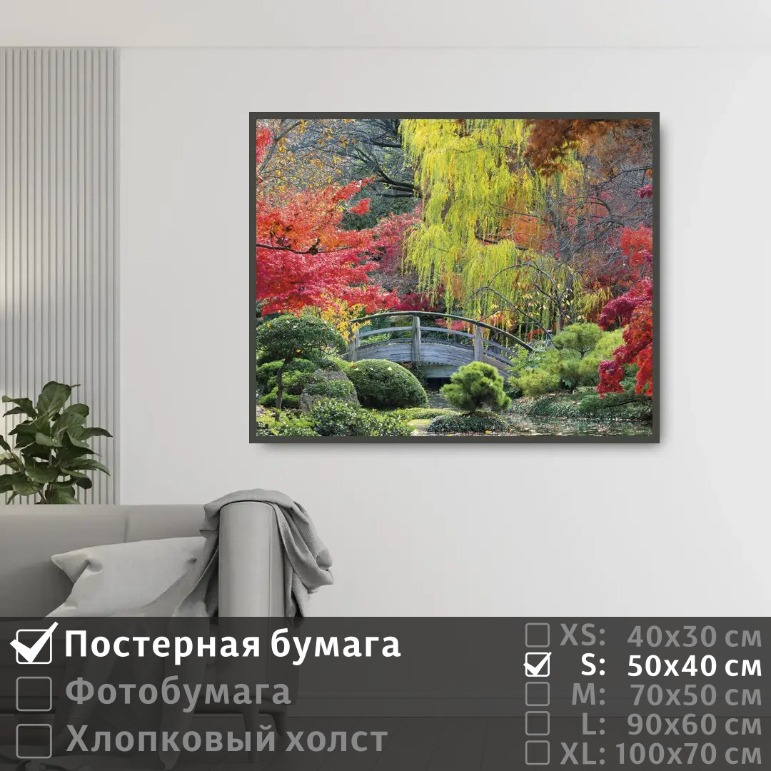 

Постер на стену ПолиЦентр Сад в японском стиле 50х40 см, СадВЯпонскомСтиле