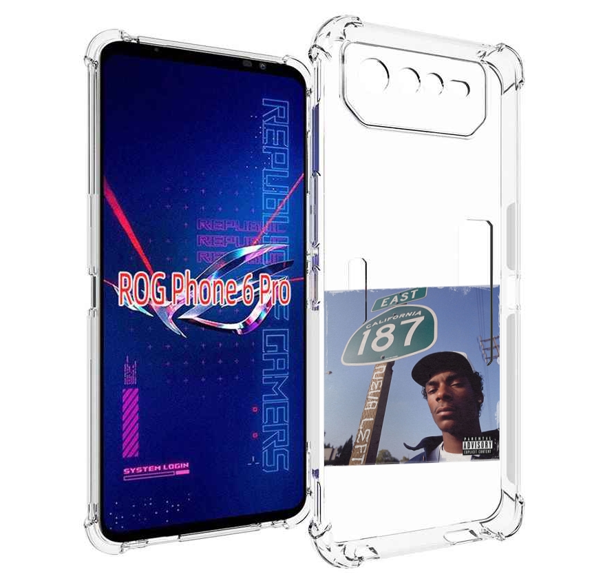 

Чехол MyPads Snoop Dogg NEVA LEFT для Asus ROG Phone 6 Pro, Прозрачный, Tocco