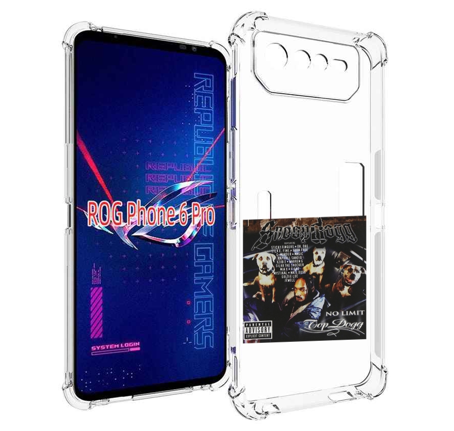 

Чехол MyPads Snoop Dogg NO LIMIT TOP DOGG для Asus ROG Phone 6 Pro, Прозрачный, Tocco