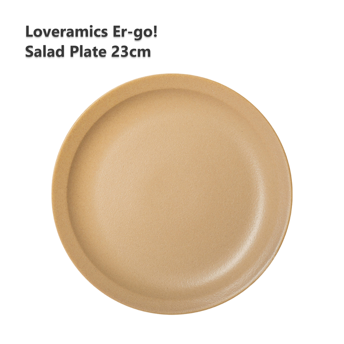 Тарелка керамическая Loveramics Er-go! 23cm Salad Plate (Matte Sand) D068-102BMS