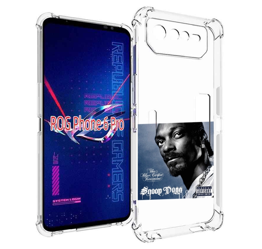 

Чехол MyPads Snoop Dogg THA BLUE CARPET TREATMENT для Asus ROG Phone 6 Pro, Прозрачный, Tocco