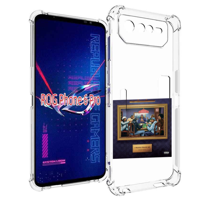 

Чехол MyPads Snoop Dogg WANNA THANK ME для Asus ROG Phone 6 Pro, Прозрачный, Tocco