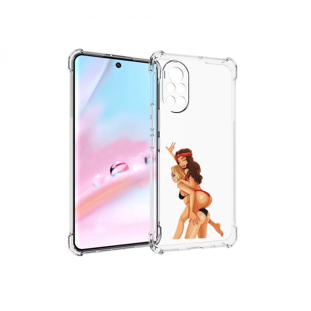 Чехол MyPads две-подружки-в-купальниках женский для Huawei Nova 8 (ANG-LX1)