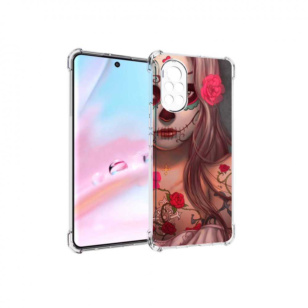 

Чехол MyPads девочка в рисунках для Huawei Nova 8 (ANG-LX1), Прозрачный, Tocco