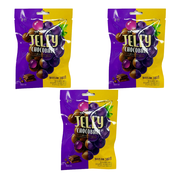 

Желе виноградное в шоколаде Jelly Chocoball (3 шт. по 40 г)