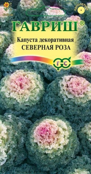 

Семена цветов капуста декоративная Северная роза Гавриш 2 г 10 шт.