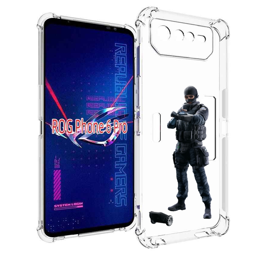 

Чехол MyPads Tom-Clancy's-Rainbow-Six-1 для Asus ROG Phone 6 Pro, Прозрачный, Tocco