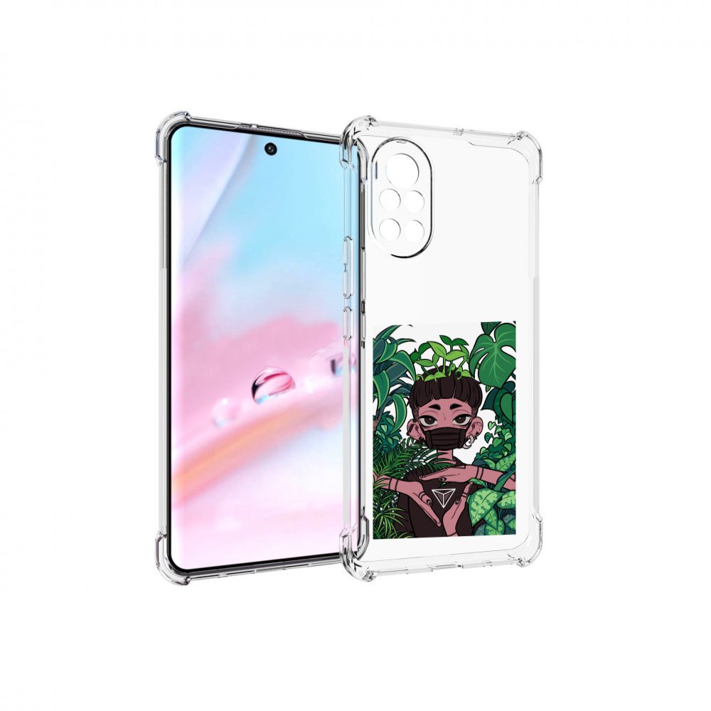 

Чехол MyPads девушка в природе женский для Huawei Nova 8 (ANG-LX1), Прозрачный, Tocco