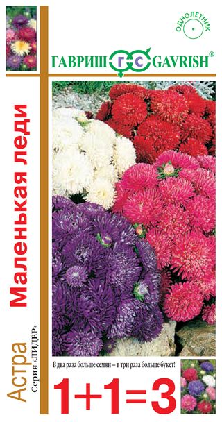 

Семена. Астра "Маленькая леди", смесь (10 пакетов по 0,6 г)
