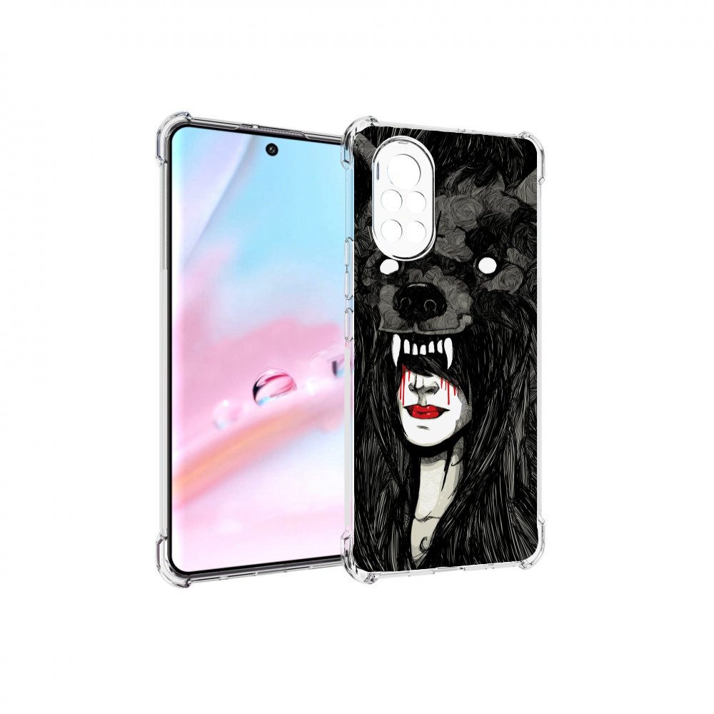

Чехол MyPads девушка в шкуре волка женский для Huawei Nova 8 (ANG-LX1), Прозрачный, Tocco