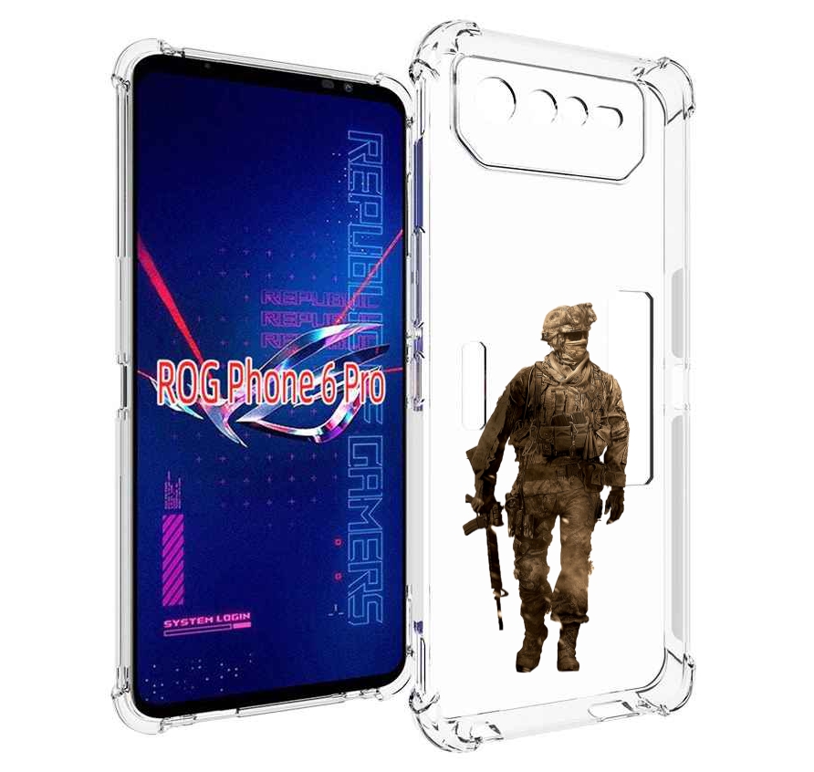 

Чехол MyPads call-of-duty мужской для Asus ROG Phone 6 Pro, Прозрачный, Tocco