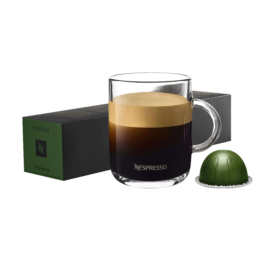 

Кофе в капсулах Nespresso Stormio 230 мл. 8/13, 10 капсул