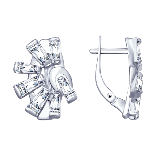 

Серьги из серебра TEO MAORI 894022996, фианит, 894022996