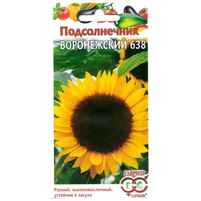

Семена. Подсолнечник "Воронежский 638" (10 пакетов по 10 г)