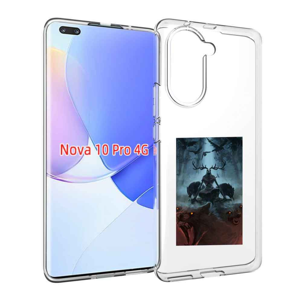 Чехол MyPads лось демон для Huawei Nova 10 Pro противоударный