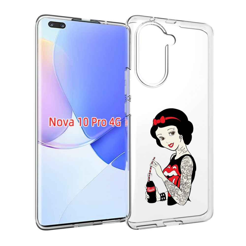 Чехол MyPads любительница-колы женский для Huawei Nova 10 Pro противоударный