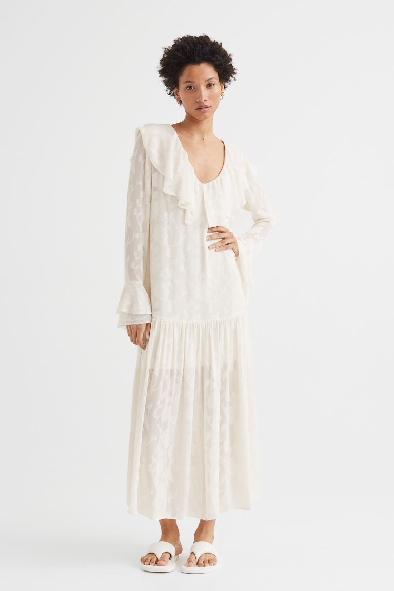 

Платье женское H&M 1082647002 белое L (доставка из-за рубежа), Белый, 1082647002