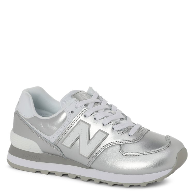 фото Кроссовки женские new balance wl574_к серебристые 40 eu