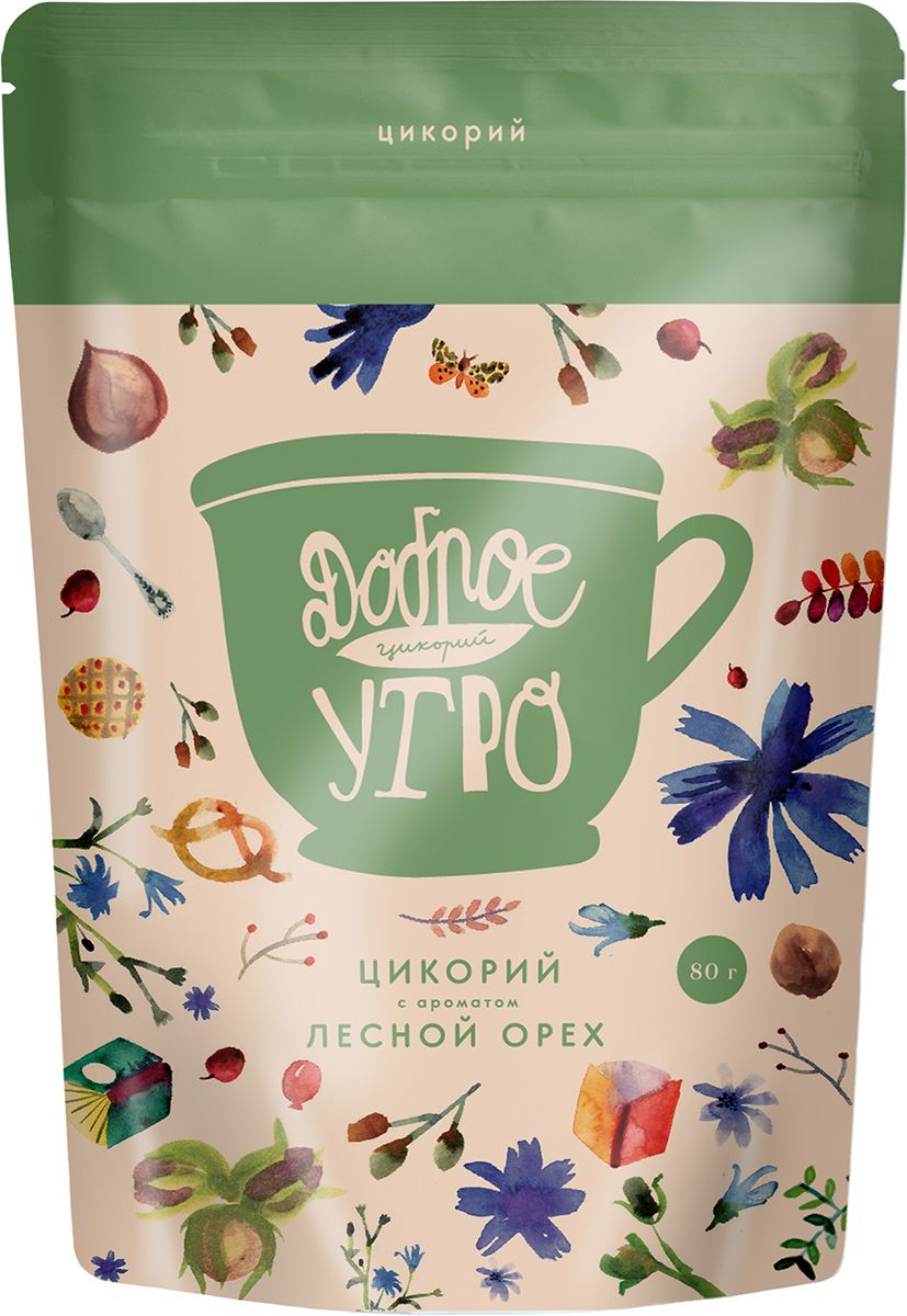 

Цикорий Доброе утро с ароматом Лесной орех, 80 г х 4 шт, ц21