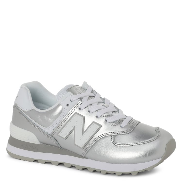 

Кроссовки женские New Balance WL574_К серебристые 41 EU, WL574_К