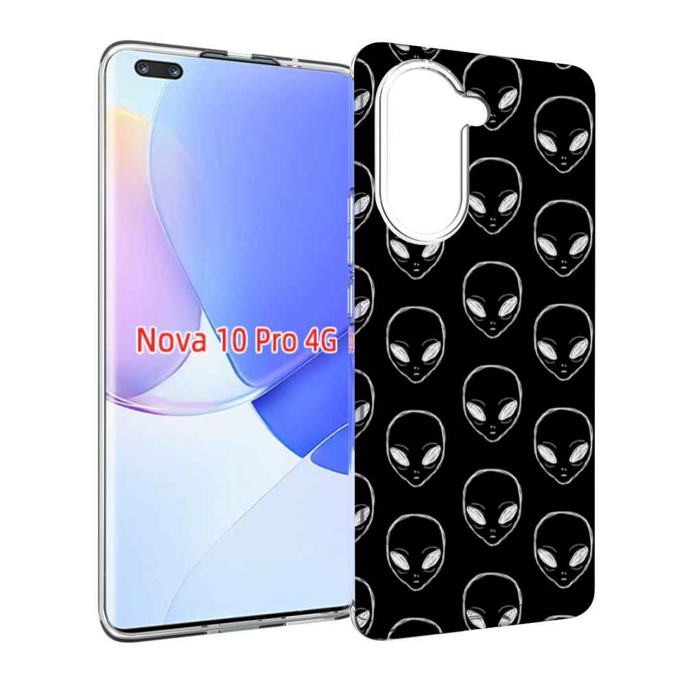 Чехол MyPads мини-инопланетяне для Huawei Nova 10 Pro противоударный