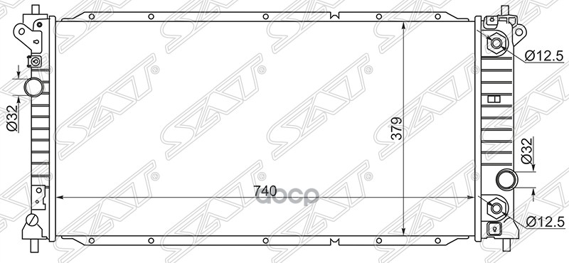 

Радиатор Ssangyong Actyon 10- Sat арт. SY0005
