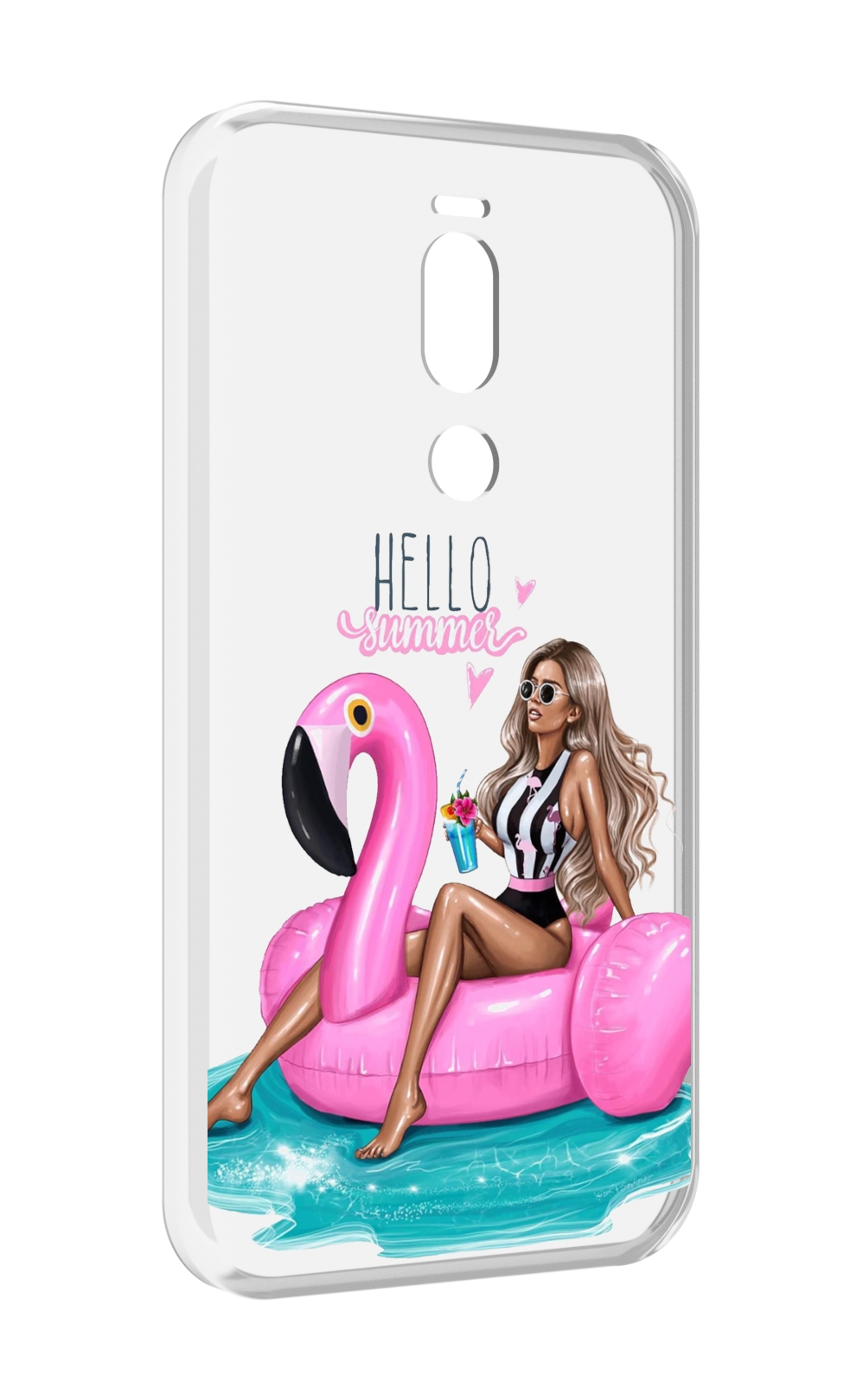 

Чехол Mypads Hello-Summer Для Meizu X8, Прозрачный, Tocco
