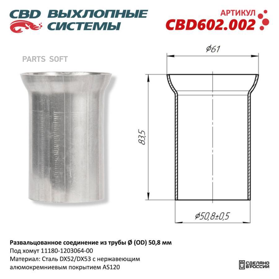 

Развальцованное соединение из трубы cbd602002