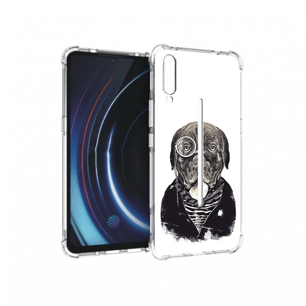

Чехол MyPads Tocco для Vivo iQOO солидный песик (PT226955.389.615), Прозрачный, Tocco