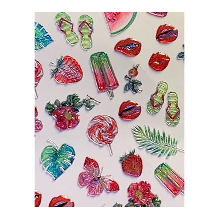 

Набор, Anna Tkacheva, 3D-слайдер Crystal №642 «Фрукты. Ягоды», 2 шт., Разноцветный