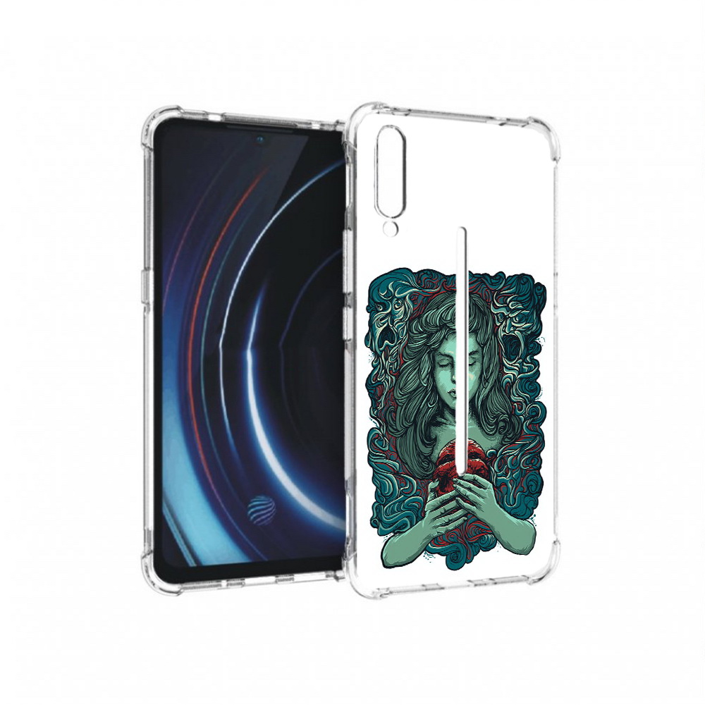 

Чехол MyPads Tocco для Vivo iQOO спящая девушка (PT226955.389.619), Прозрачный, Tocco