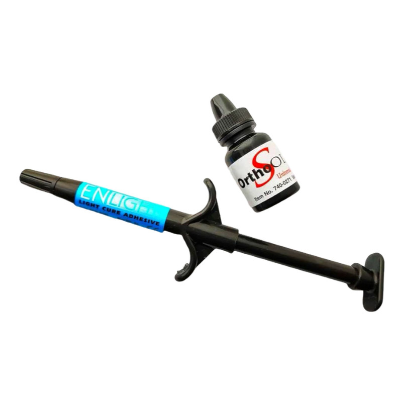 

Набор Ormco Ortho Solo+Enlight для фиксации брекетов 5мл+4г, Набор ОртоСоло+Инлайт