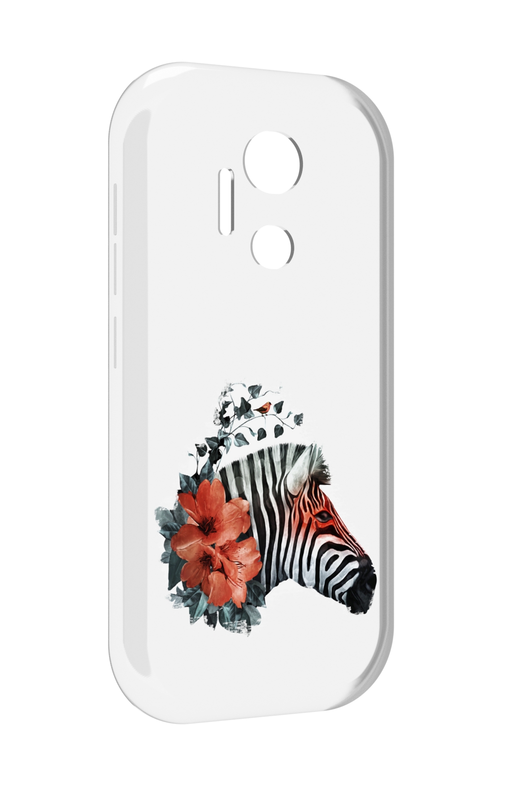 

Чехол MyPads Зебра с цветами для doogee x97 pro, Прозрачный, Tocco