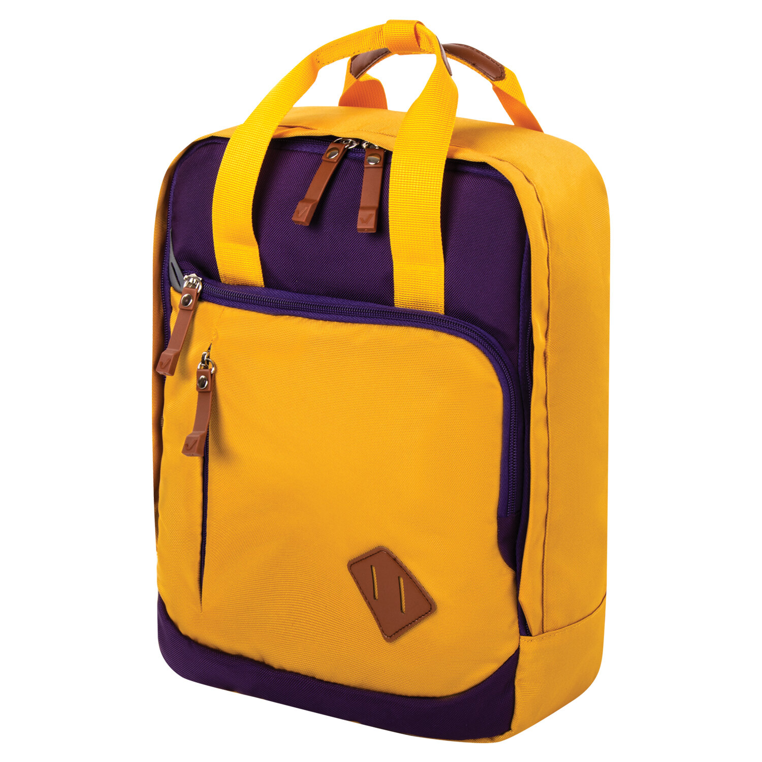 Рюкзак детский Brauberg Friendly, горчично-фиолетовый, 37*26*13 см