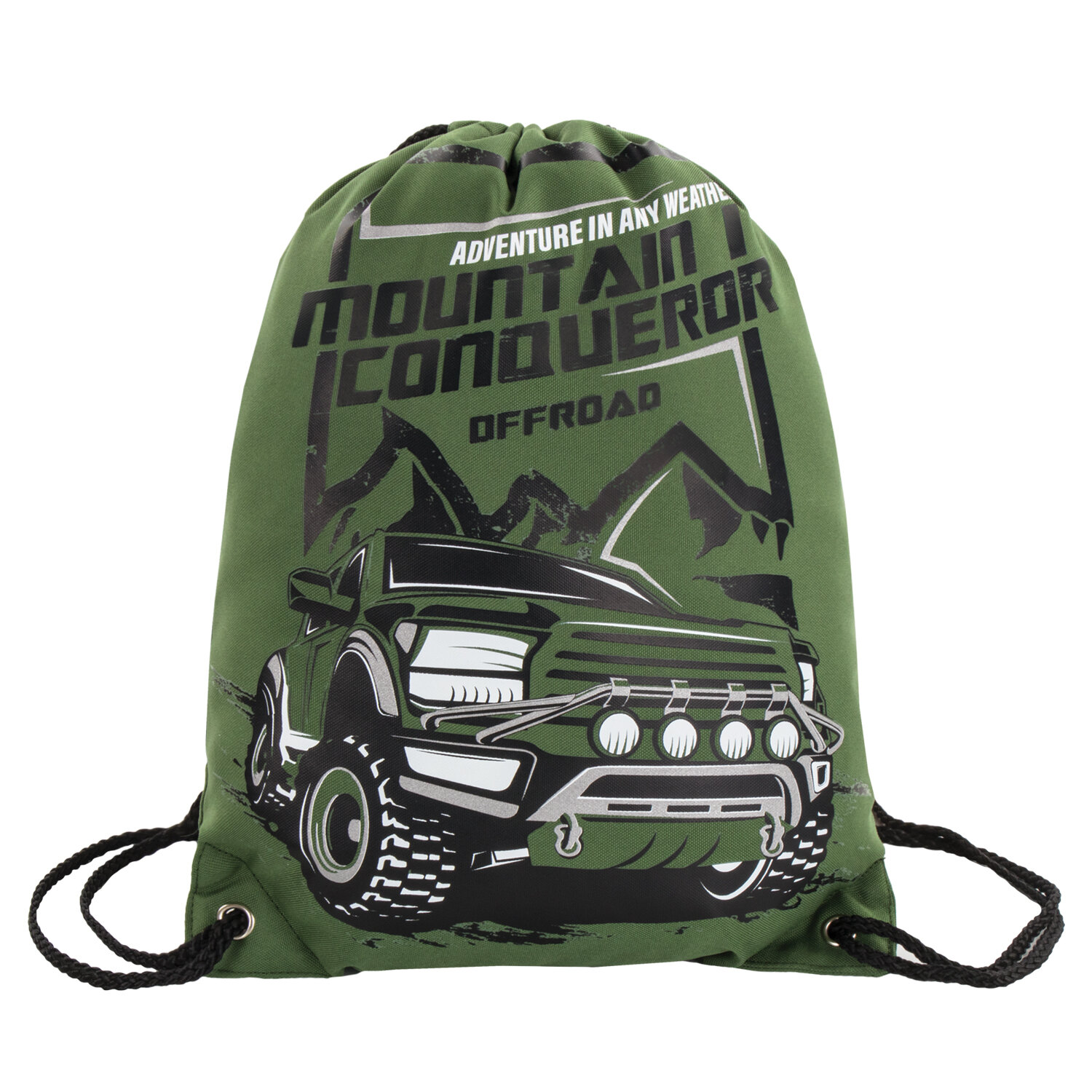 фото Мешок для обуви brauberg mountain conqueror premium, подкладка, светоотражатели, 43*33 см