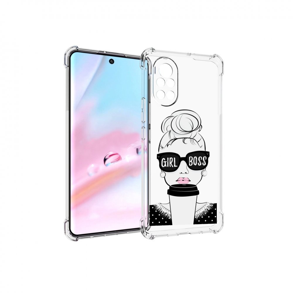 

Чехол MyPads девушка-босс женский для Huawei Nova 8 (ANG-LX1), Прозрачный, Tocco