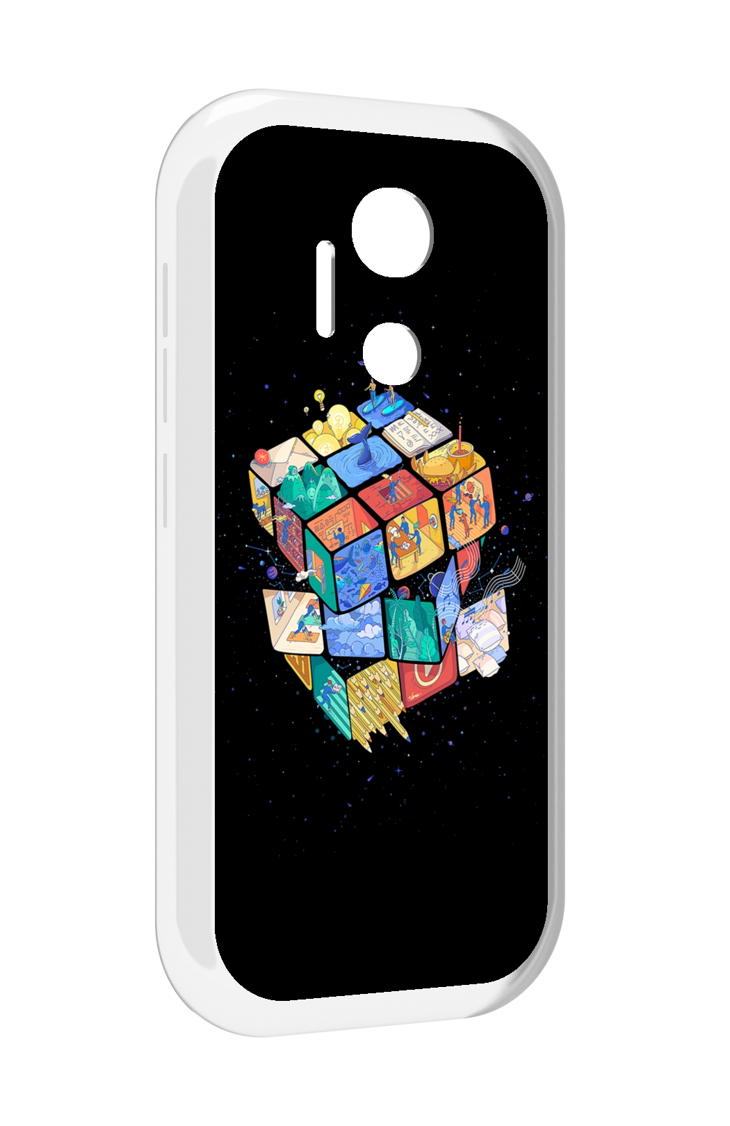 

Чехол MyPads Кубик-Рубика для doogee x97 pro, Прозрачный, Tocco