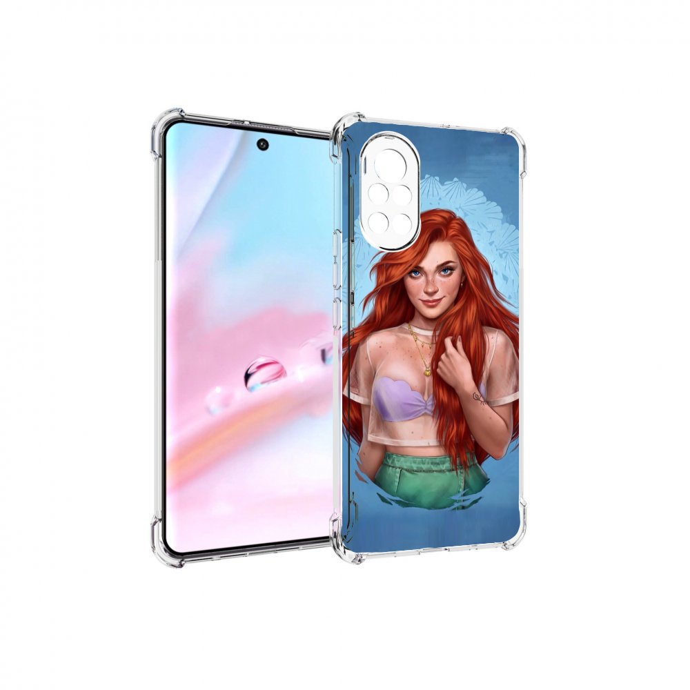 

Чехол MyPads девушка-в-голубом-фоне женский для Huawei Nova 8 (ANG-LX1), Прозрачный, Tocco