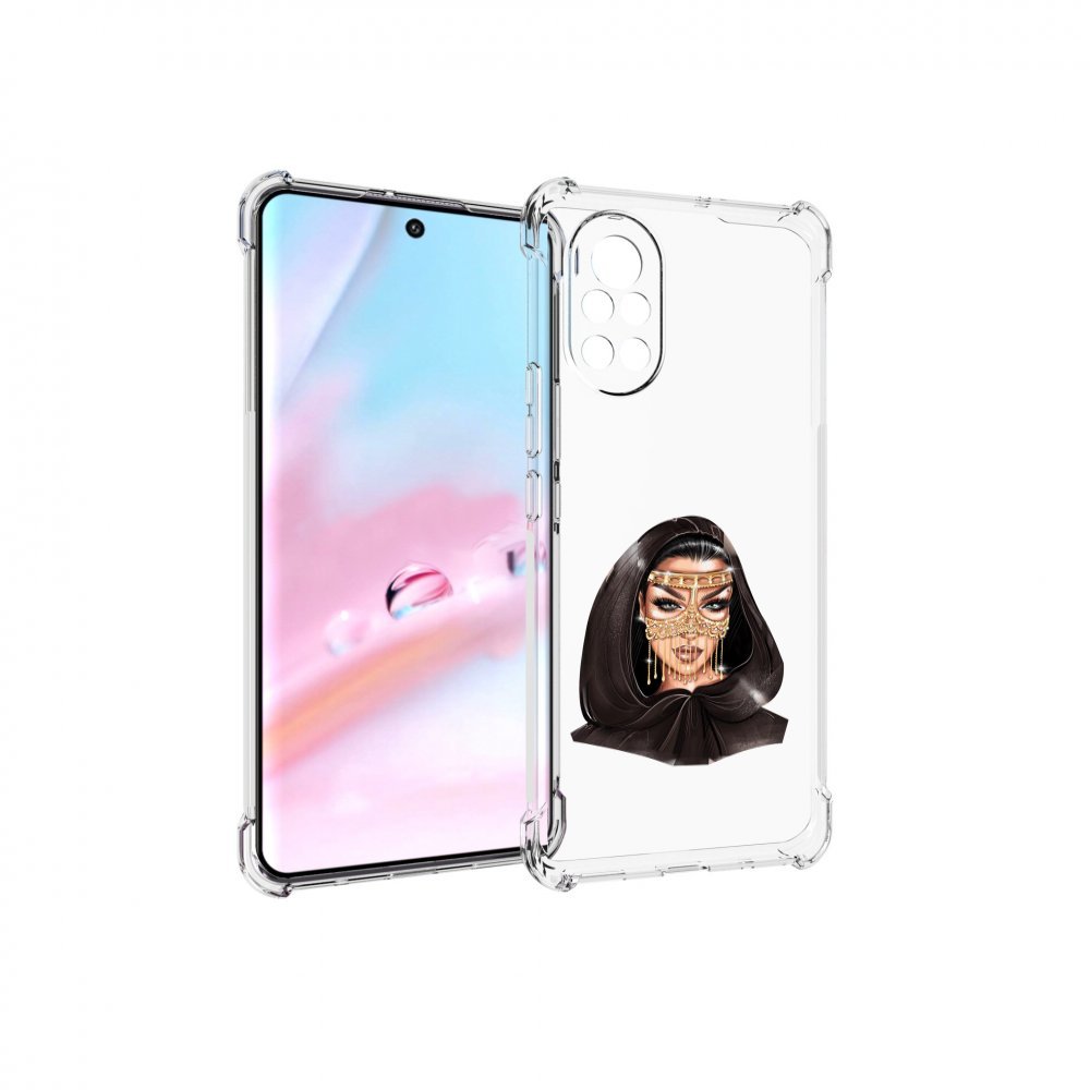 

Чехол MyPads девушка-в-золотой-маске для Huawei Nova 8 (ANG-LX1), Прозрачный, Tocco