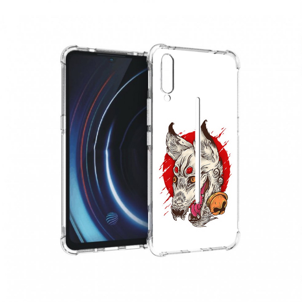 

Чехол MyPads Tocco для Vivo iQOO страшная собака (PT226955.389.627), Прозрачный, Tocco