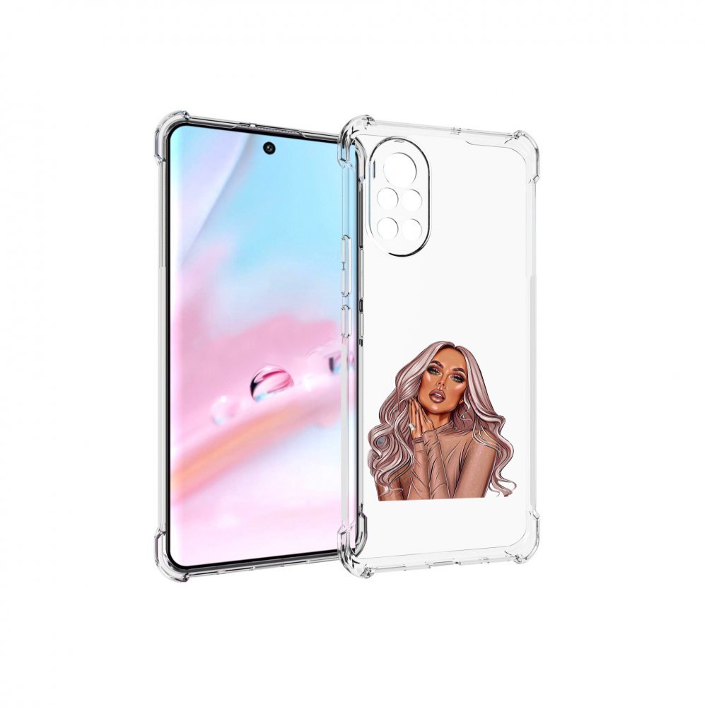

Чехол MyPads девушка-в-коричневых-оттенках для Huawei Nova 8 (ANG-LX1), Прозрачный, Tocco