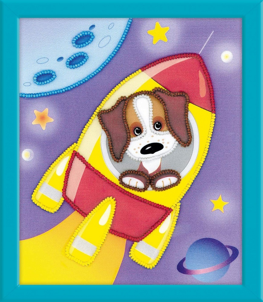 Собака в космосе рисунок