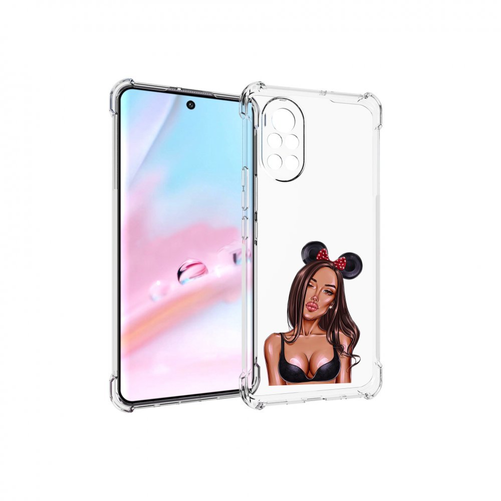 

Чехол MyPads девушка-в-купальнике-с-ушками женский для Huawei Nova 8 (ANG-LX1), Прозрачный, Tocco