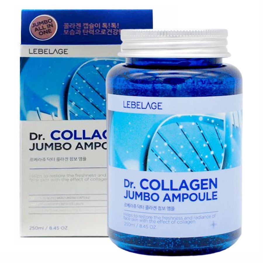 Lebelage Ампульная сыворотка для лица с коллагеном / Dr. Collagen Jumbo Ampoule, 250 мл альпика сыворотка collagen bio 30 мл