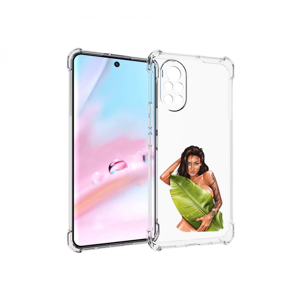 

Чехол MyPads девушка-модель-с-большим-листом женский для Huawei Nova 8 (ANG-LX1), Прозрачный, Tocco
